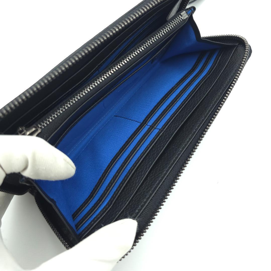 未使用 KENZO ケンゾー ラウンドファスナー 長財布 ブラック メンズ レザ