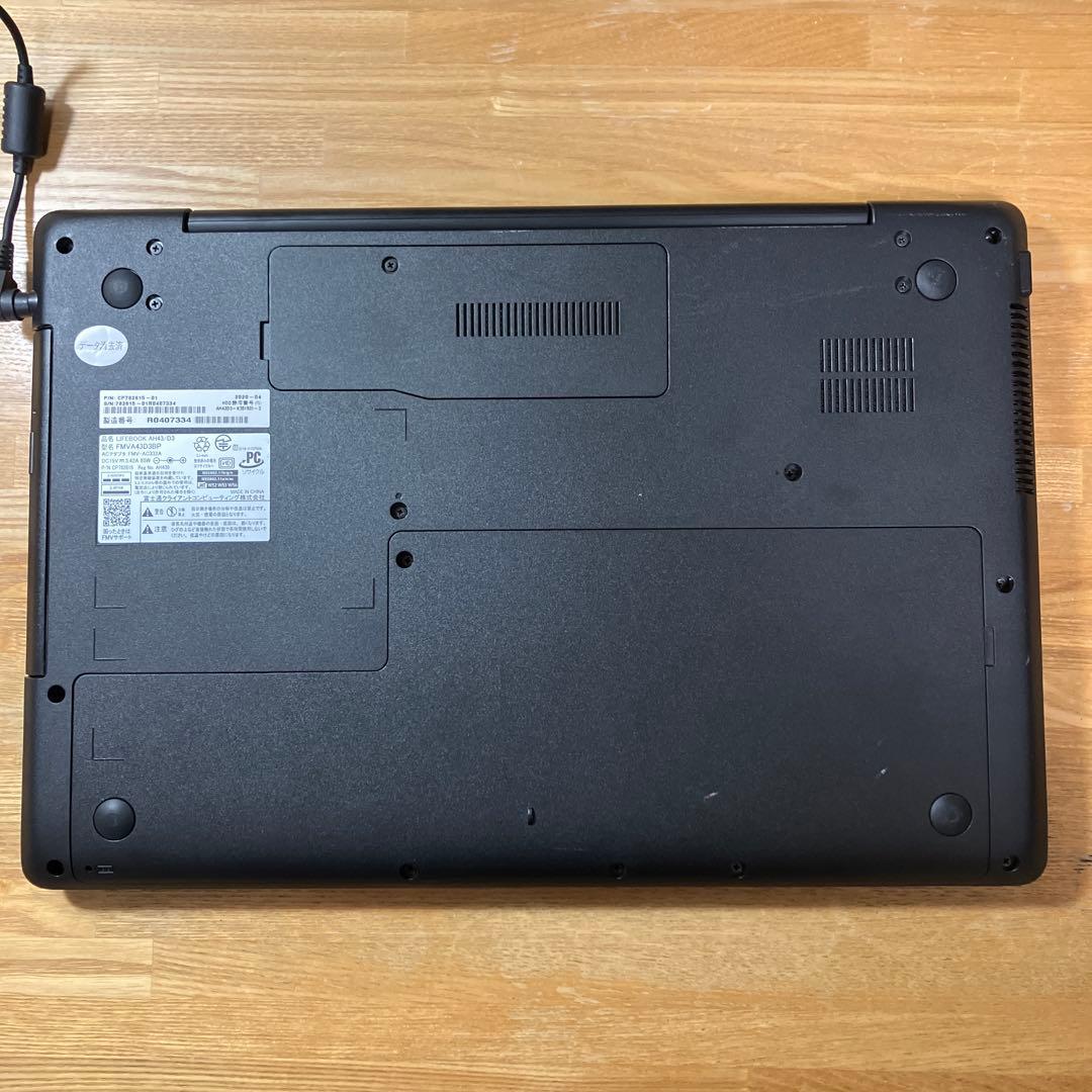 美品　富士通LIFE BOOK AH43/D3 RIZEN3搭載
