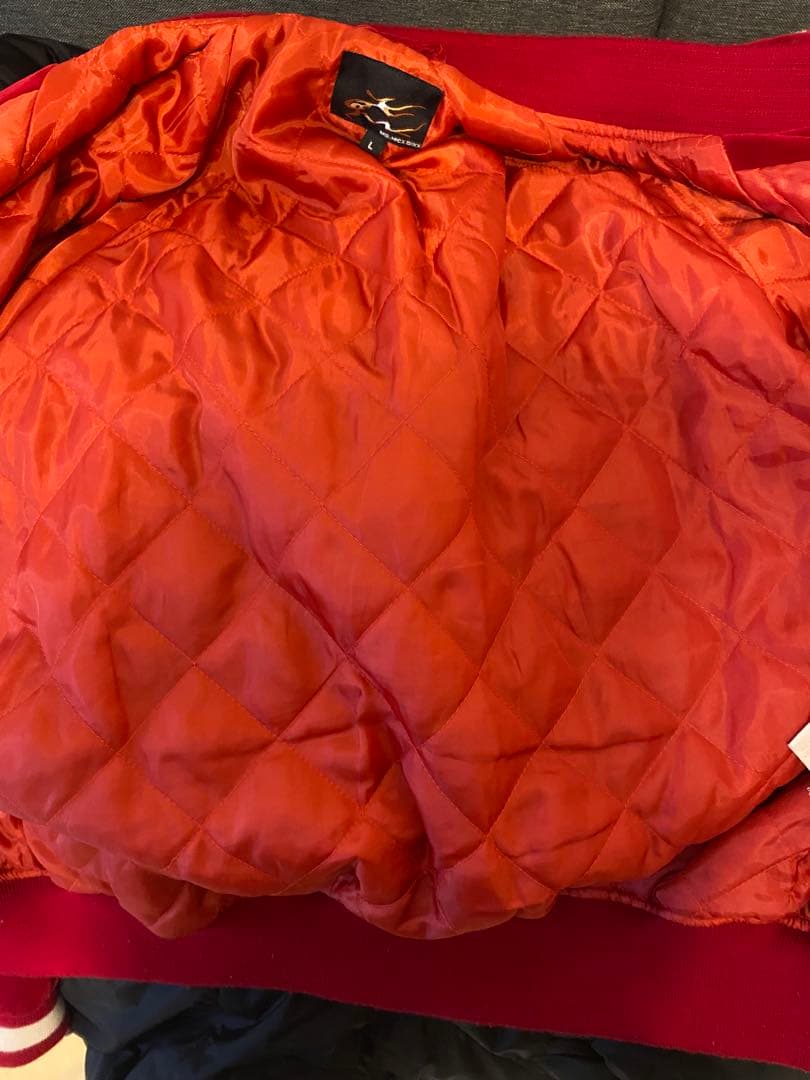 スカジャン　スーベニアジャケット　龍刺繍　ベロア別珍