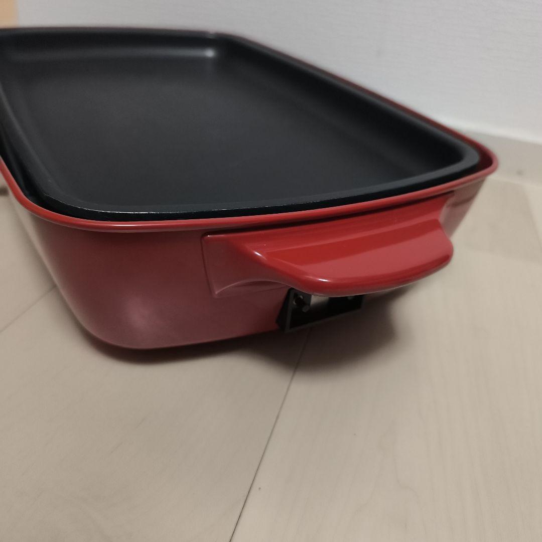 グリル付 BRUNO ブルーノ ホットプレート グランデ BOE026 レッド