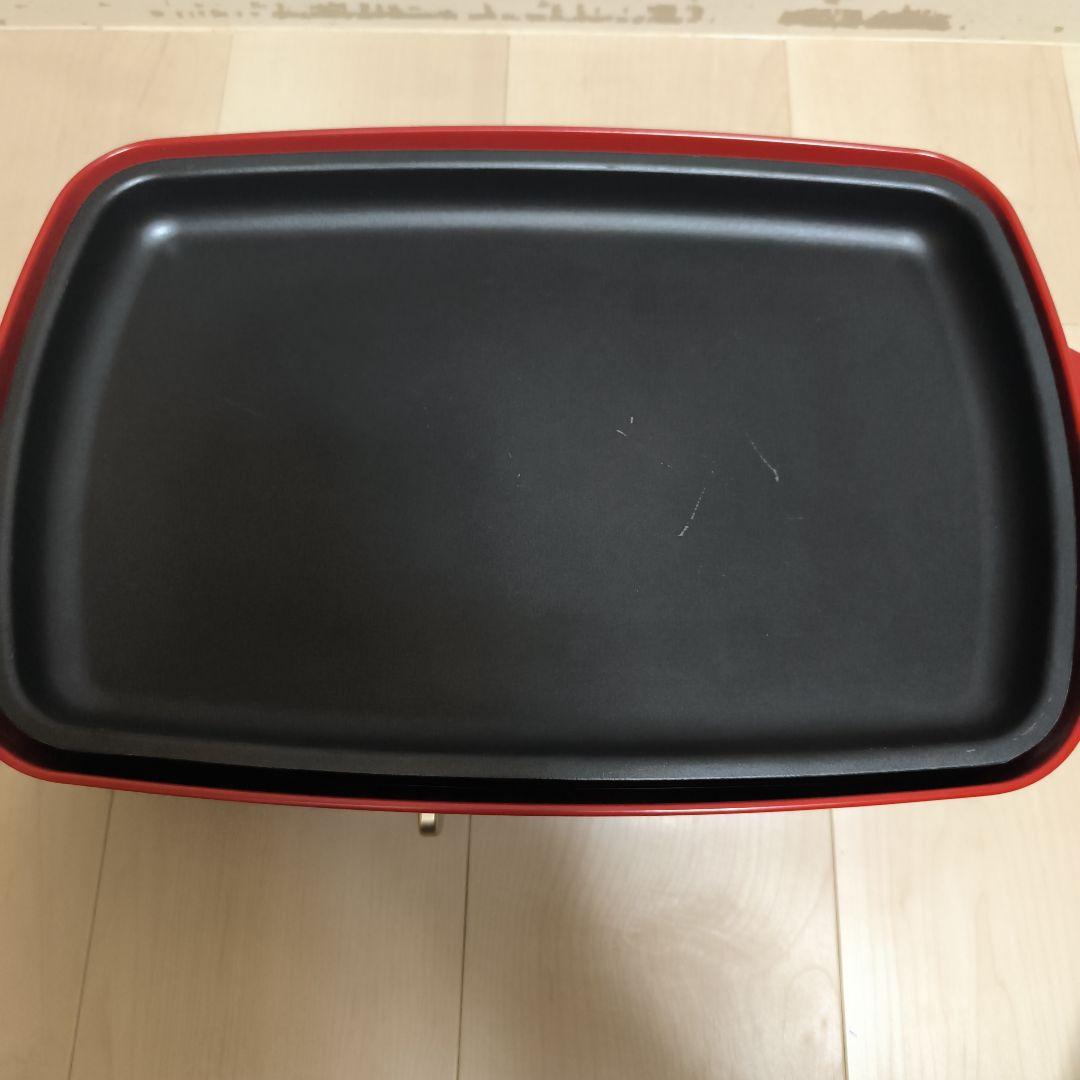 グリル付 BRUNO ブルーノ ホットプレート グランデ BOE026 レッド