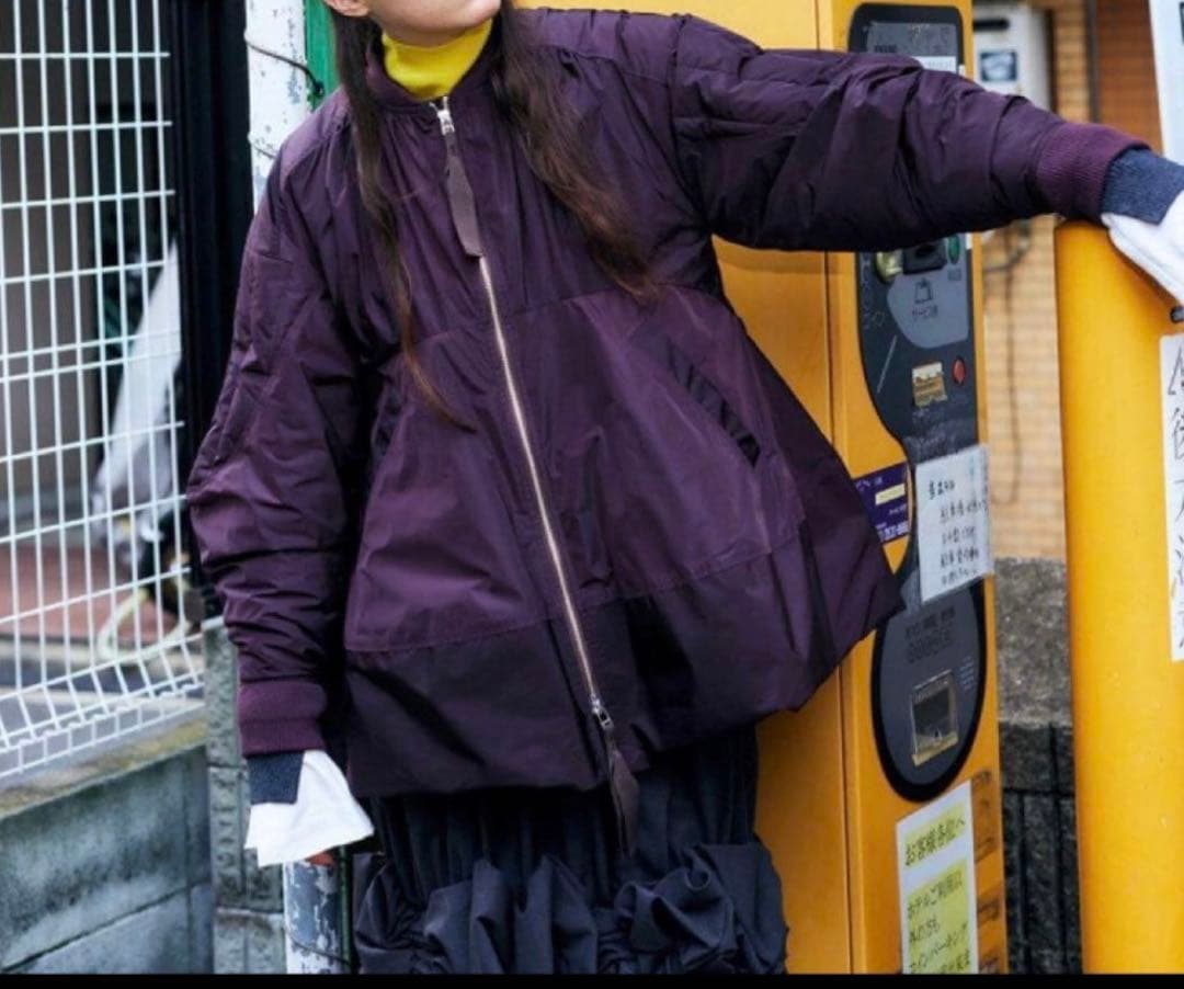 エンフォルド enfold FLARED BLOUSONダウンジャケット