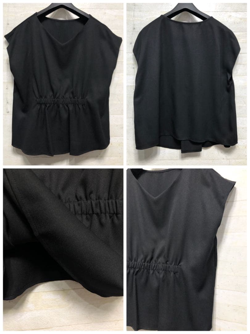 新品☆LL黒系・着回し3点セット・セミワイドパンツ・お仕事やフォーマル〇G179