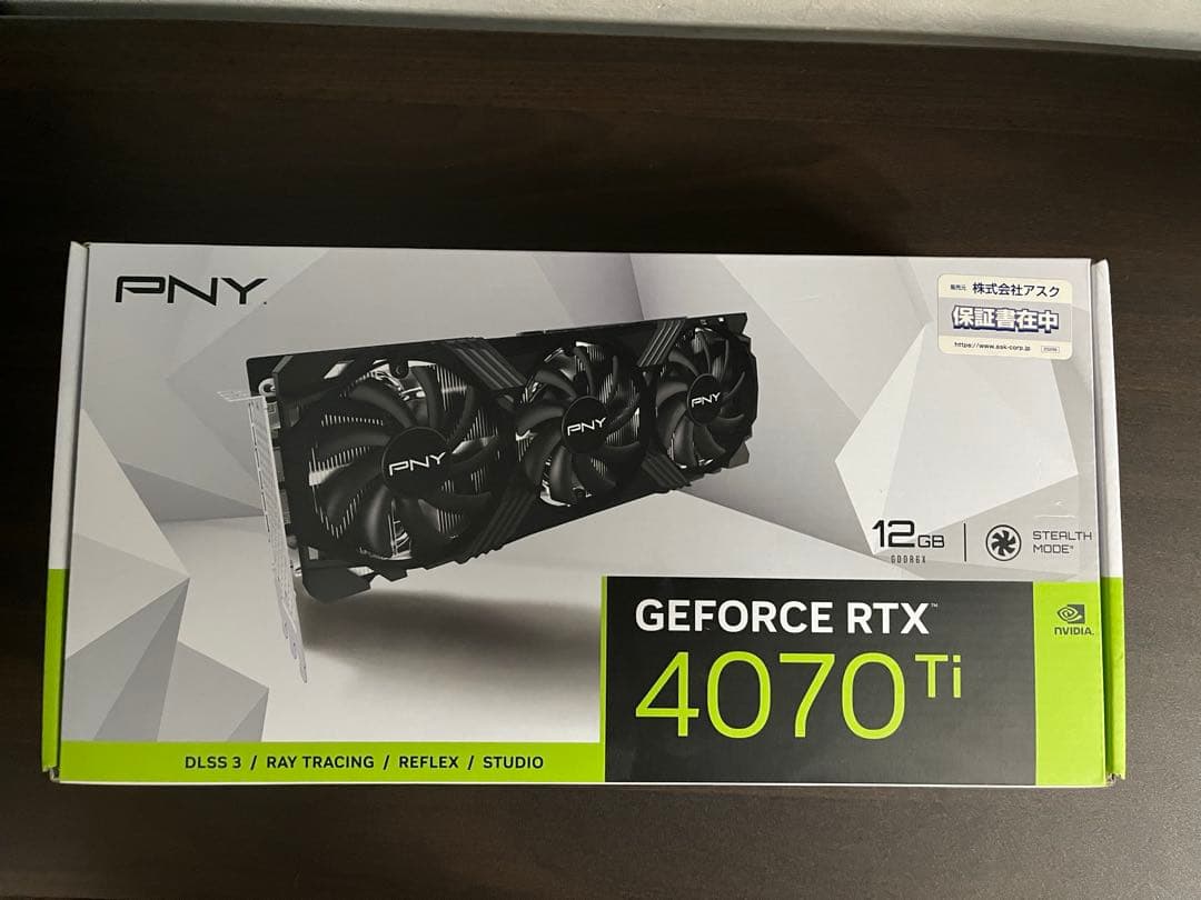 PNY GeForce RTX 4070 Ti 12GB 　最終値下げ！
