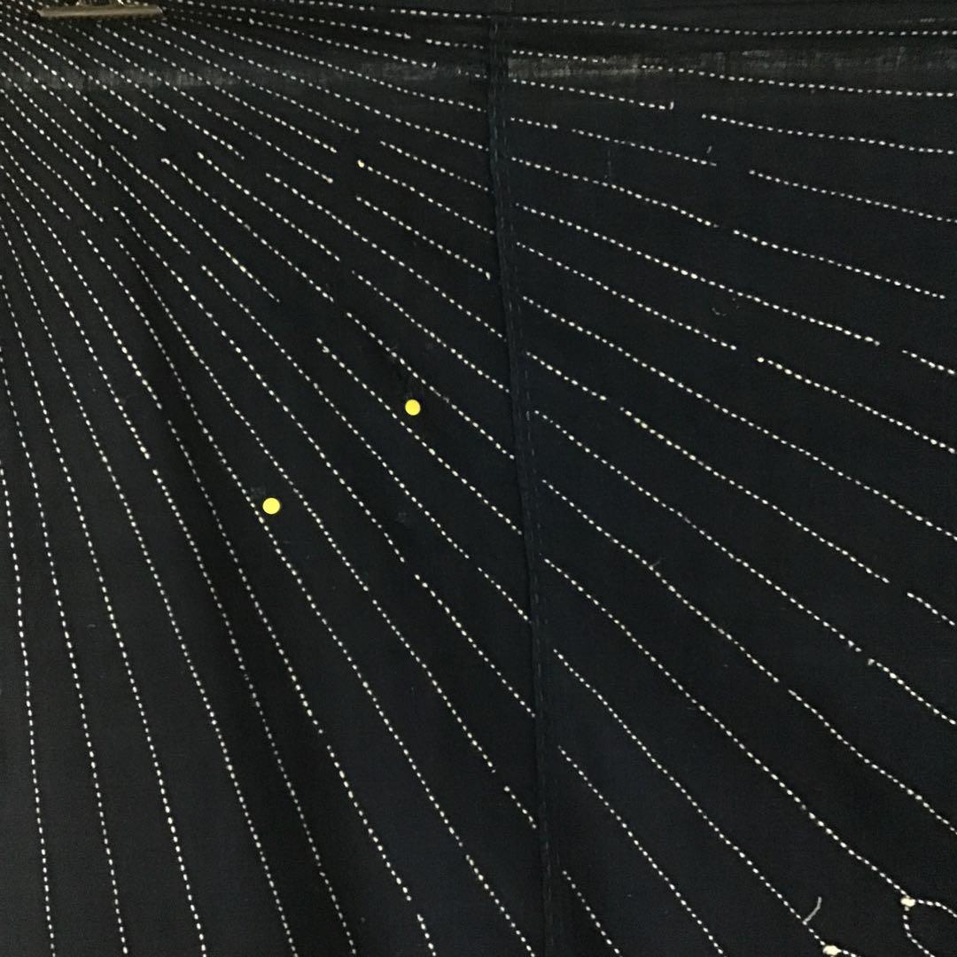 古布藍染め刺し子布地５巾難あり、２７