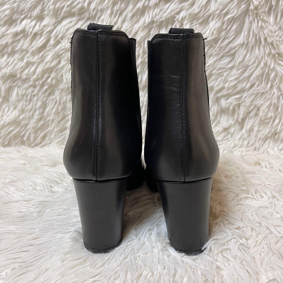 未使用 FABIO RUSCONI 本革 サイドゴアブーツ ラウンドトゥ