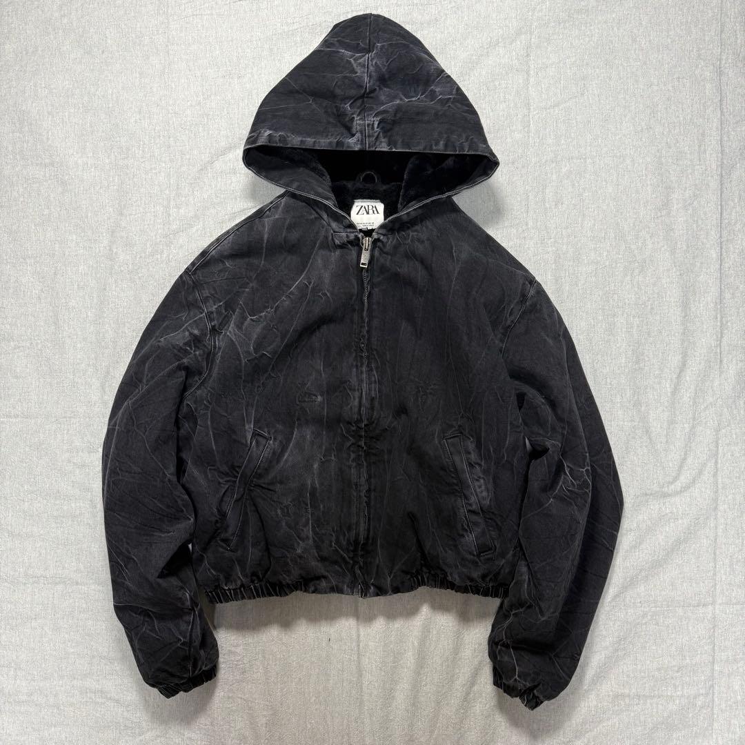 ななさ 様 ZARA コントラストデニム アクティブジャケット M 短丈