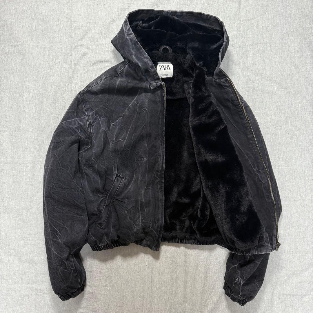 ななさ 様 ZARA コントラストデニム アクティブジャケット M 短丈