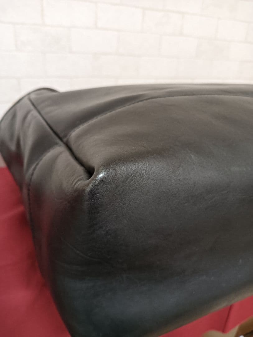 美品!ザ・シュペリオールレイバー　　　　肉厚オールレザー大型トートバッグ バッグ