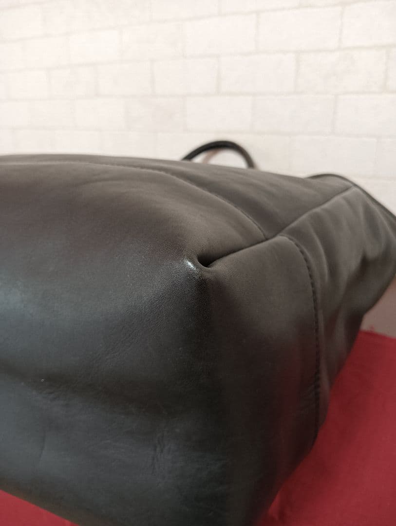 美品!ザ・シュペリオールレイバー　　　　肉厚オールレザー大型トートバッグ バッグ