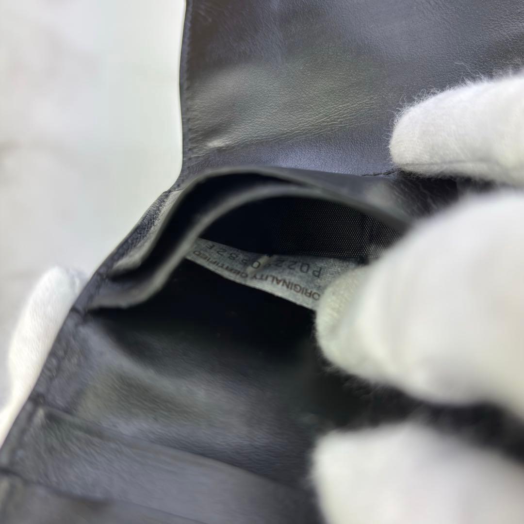 【正規品✨】BOTTEGA VENETA 三つ折り財布 ブラック