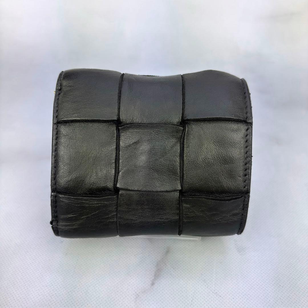 【正規品✨】BOTTEGA VENETA 三つ折り財布 ブラック