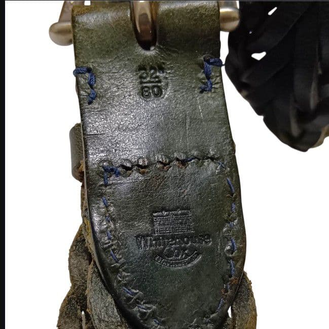 ホワイトハウスコックス メッシュベルト グリーン 32/80 32mm