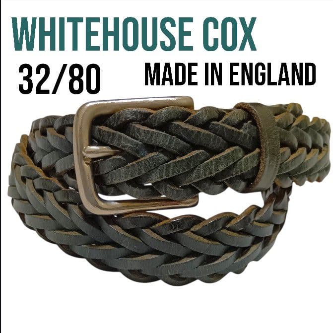 ホワイトハウスコックス メッシュベルト グリーン 32/80 32mm