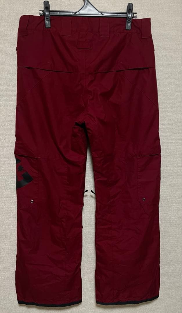 DC スノーボードウェア パーカー ボーダー ブラック ボルドー 上下セット M