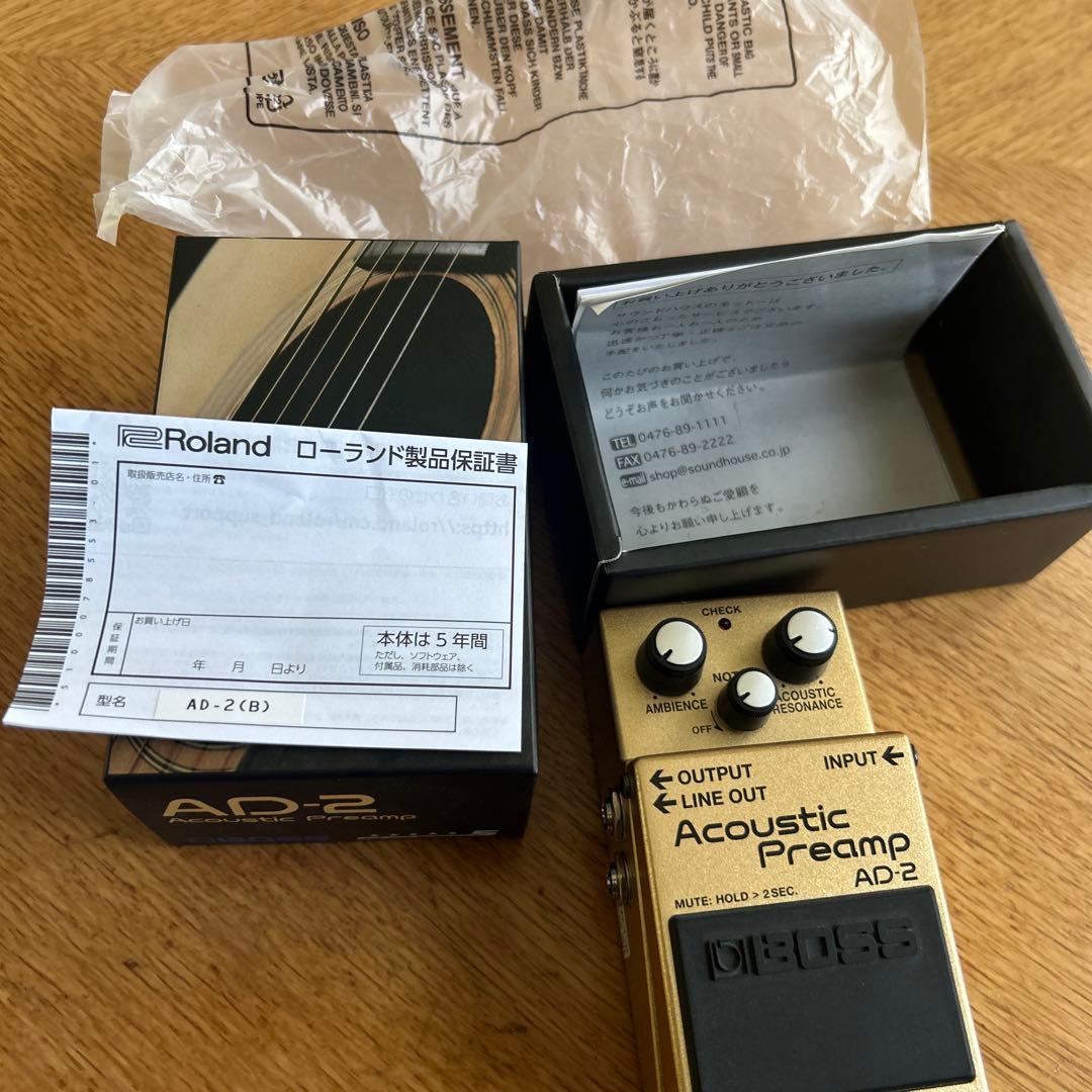 BOSS アコースティックプリアンプ AD-2