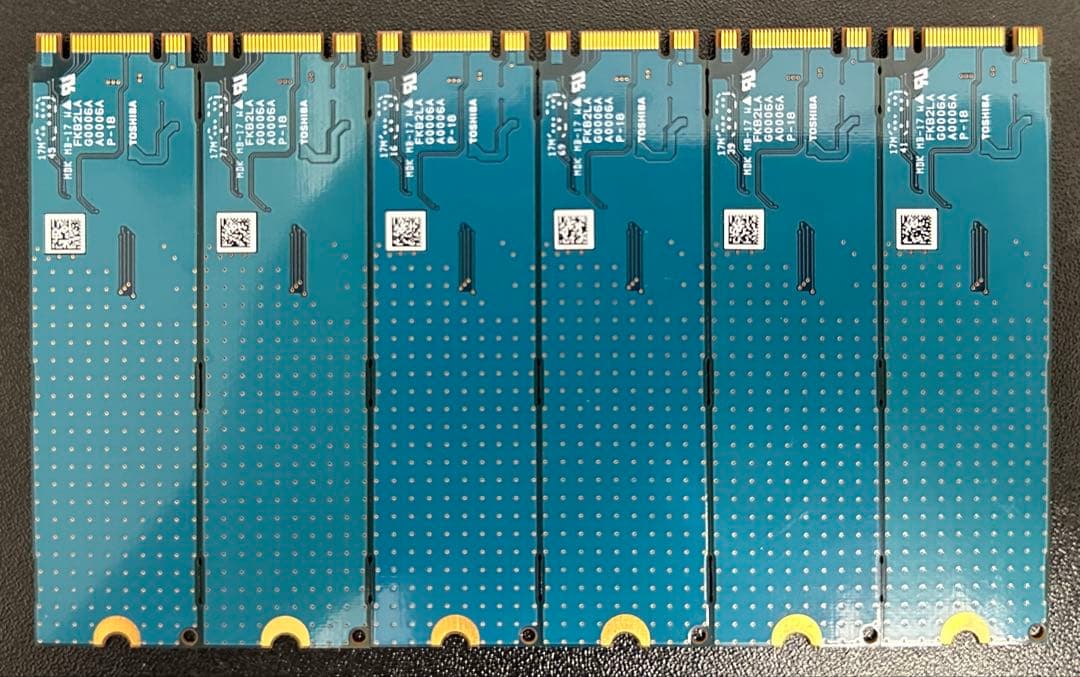 NVMe M.2 SSD 256GB(6枚)