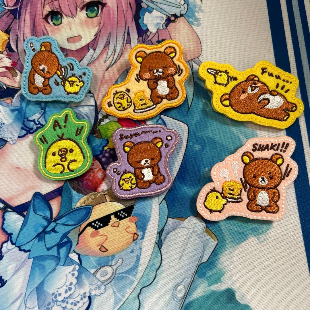 海外ポップアップ限定　全種　リラックマ　刺繍ブローチコレクション