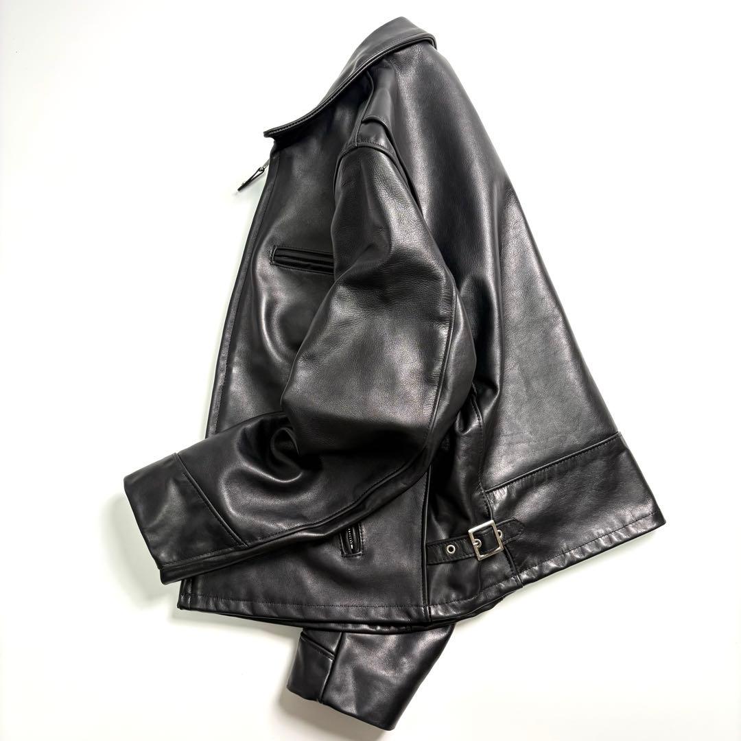 【米国製】SCHOTT レザー ライダースジャケット 黒 44 103US