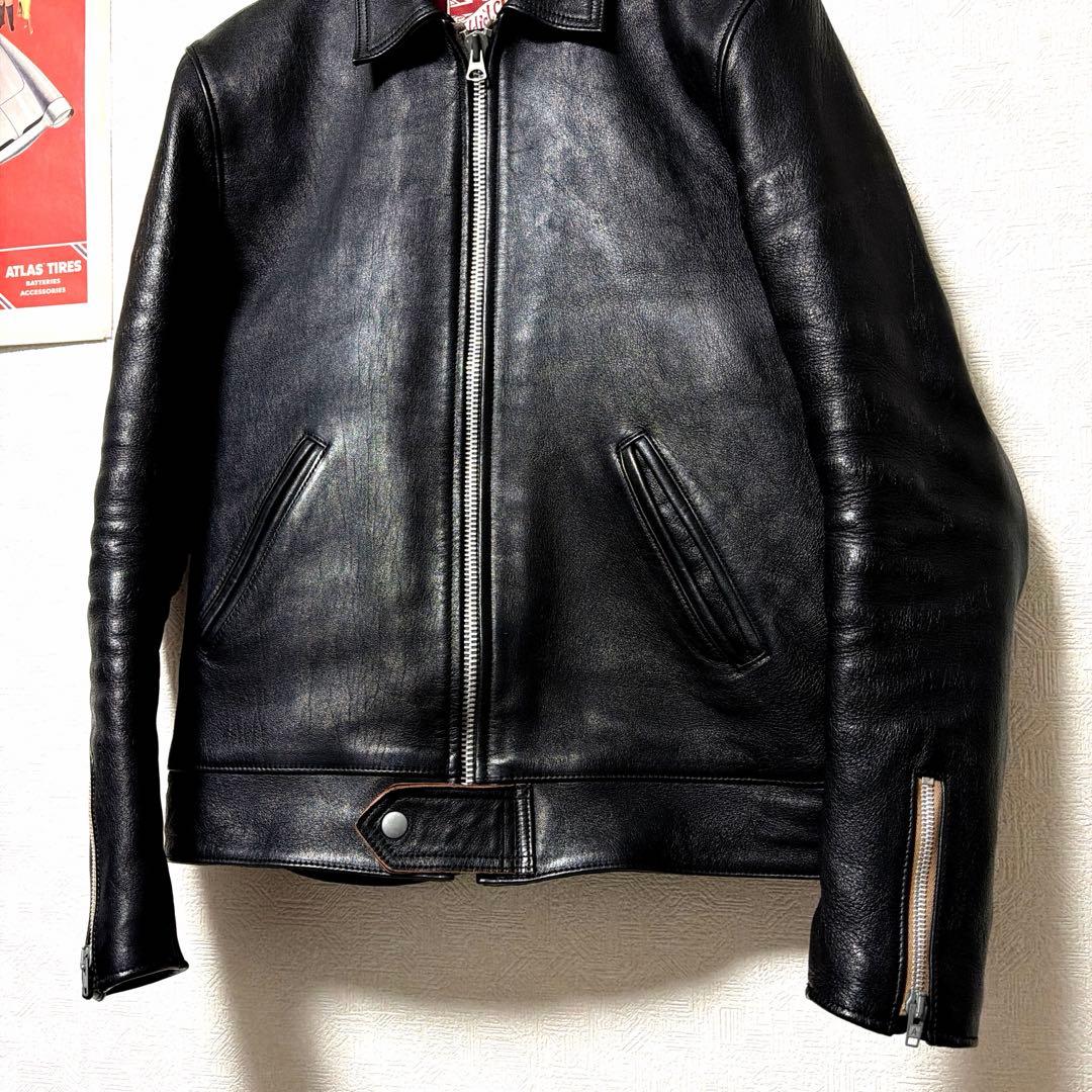 addict clothes AD-01 シープスキン　40 シングルライダース