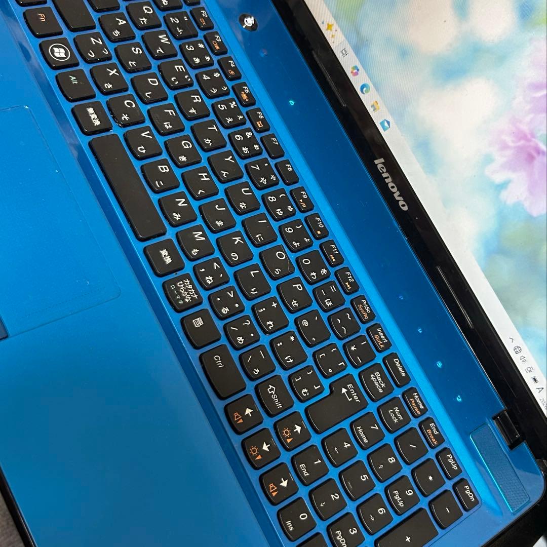 i5すぐ使える大容量✨青ノートパソコン初期設定済カメラオフィスBluetooth