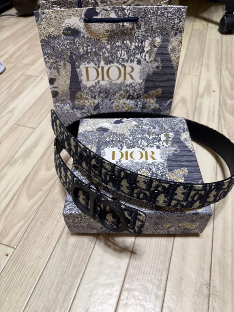 Dior ネイビー ホワイト ベルト
