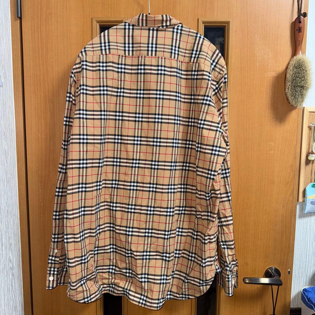 BURBERRY 19SS ニュークラシック ノバチェック 長袖 シャツ XL