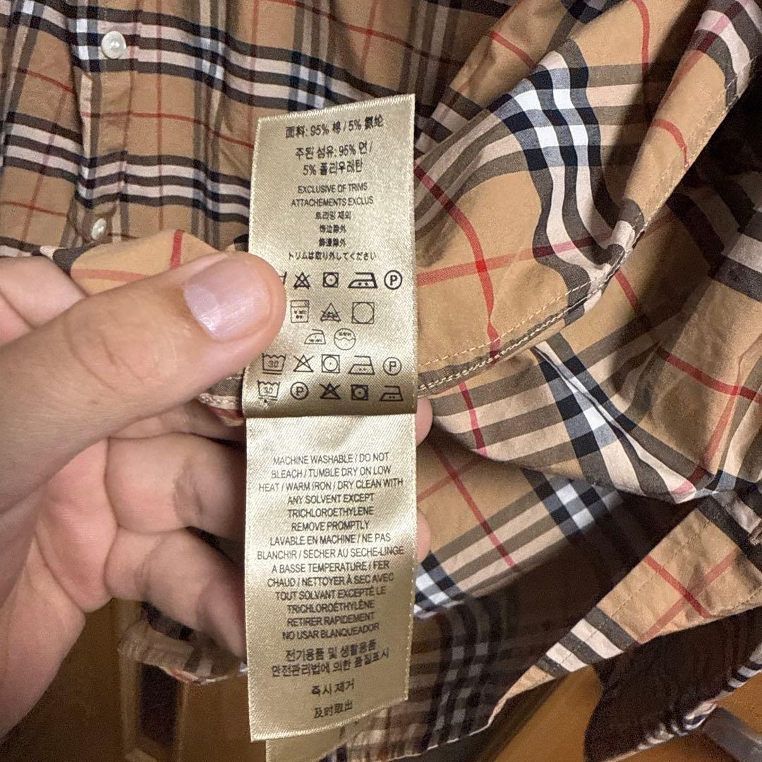 BURBERRY 19SS ニュークラシック ノバチェック 長袖 シャツ XL