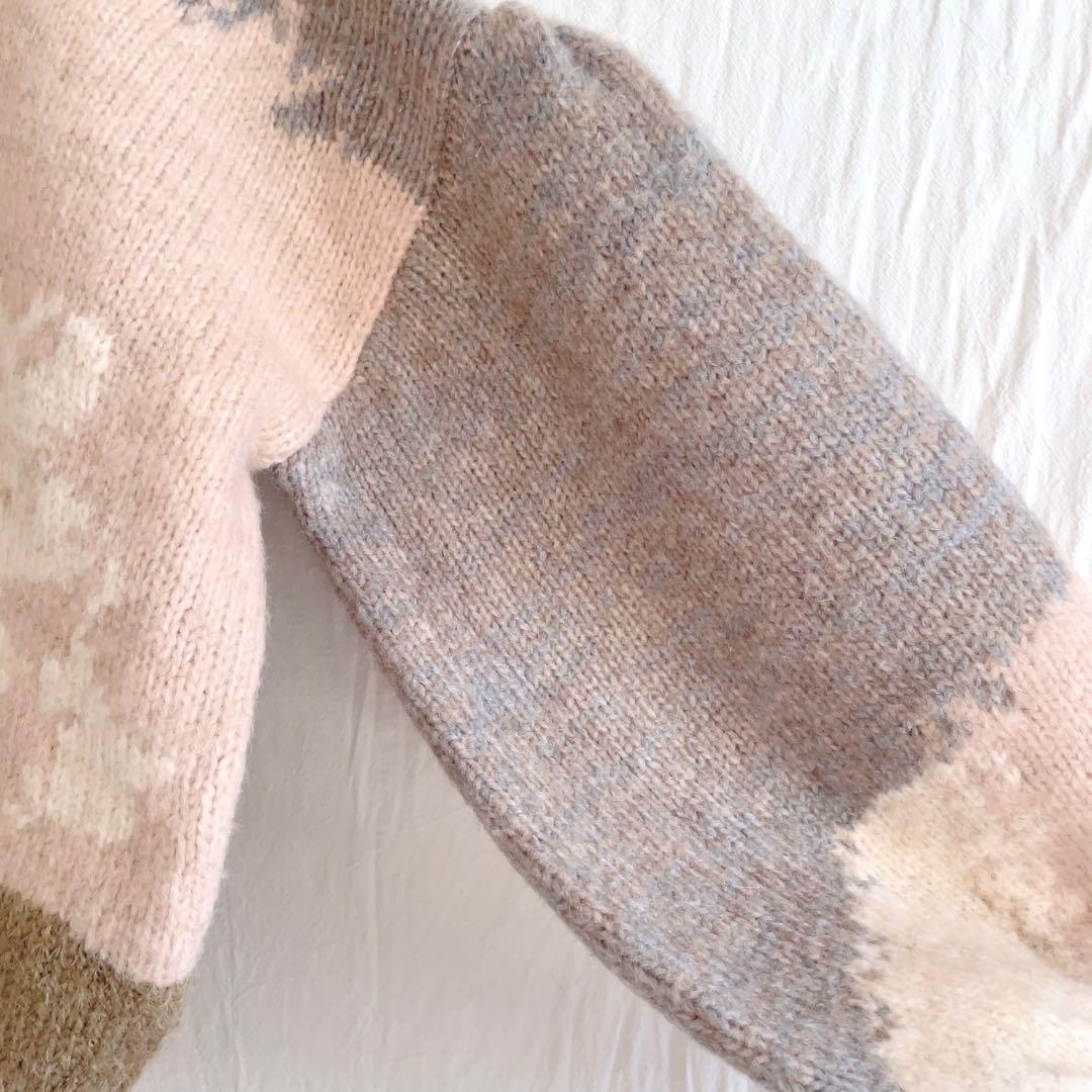 トップス AMERI ANDREA ABSTRACT PAINT KNIT