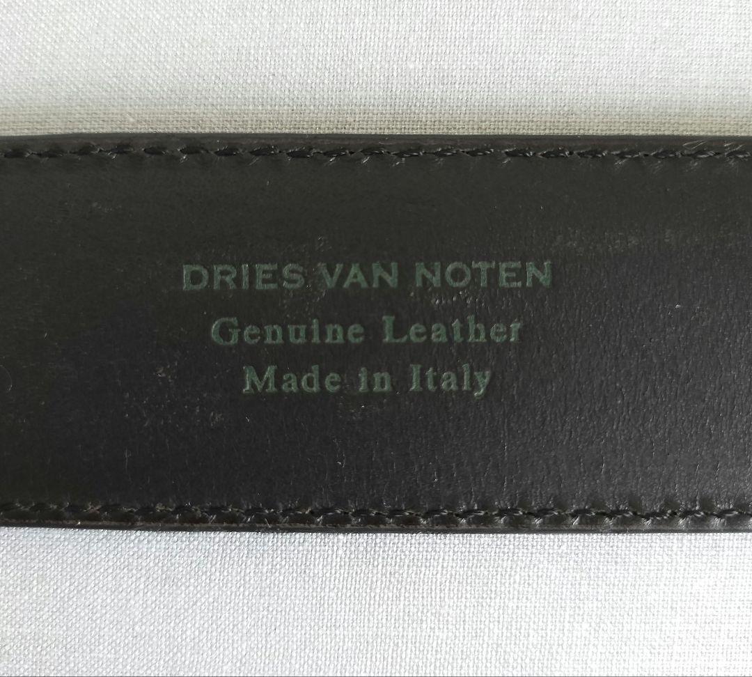 限定値下 DRIES VAN NOTEN emboss leather belt