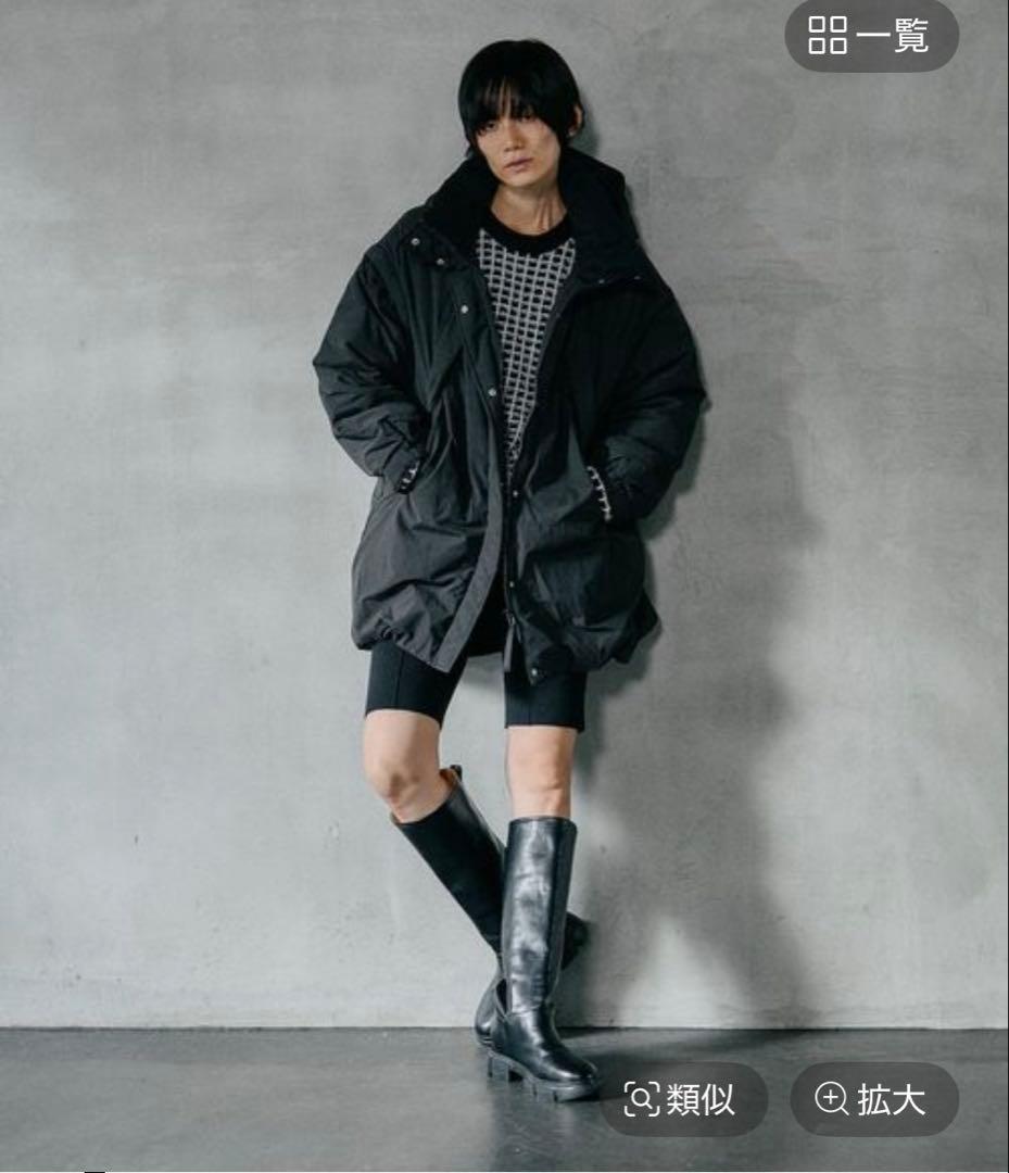 LEPSIM完売！ブラック撥水加工付きエアサーマルマルWAYロングコート2025