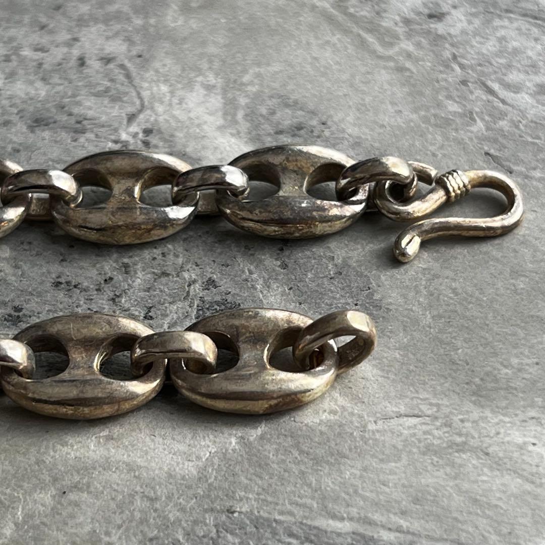 ヴィンテージ メキシコ アンカーチェーン ブレスレット 豚鼻 ジュエリー