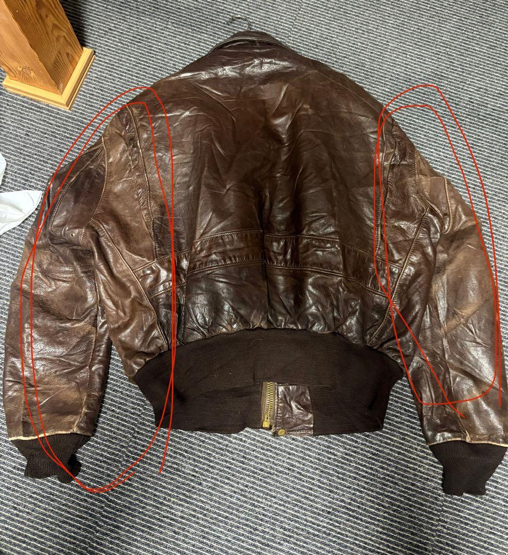 【希少】80sUSA製Schott a2 フライトジャケット サイズ52