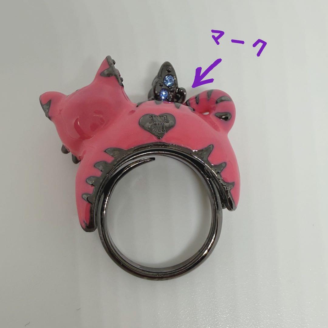 ANNA SUI 猫と蝶のリング アナスイ 猫と蝶々 動物指輪