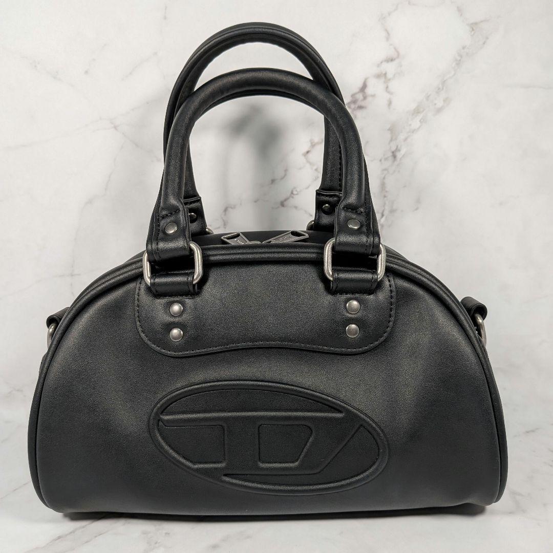 DIESEL ディーゼル『MERI S』エンボスロゴミニボストン2WAY 黒