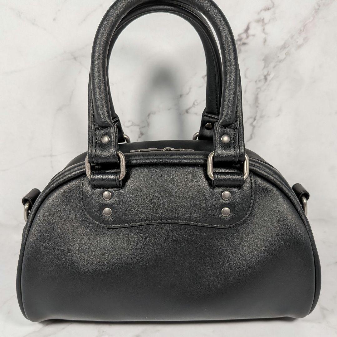 DIESEL ディーゼル『MERI S』エンボスロゴミニボストン2WAY 黒