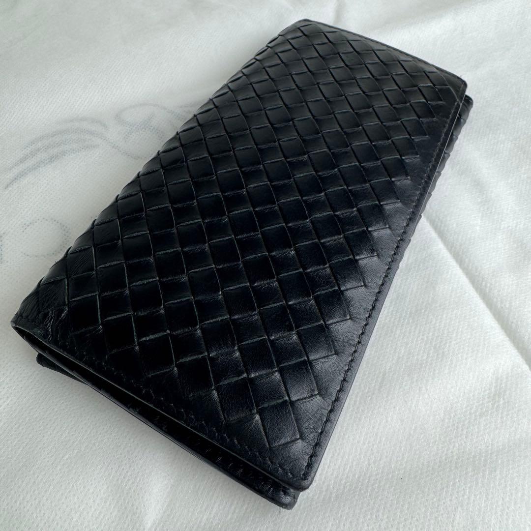 BOTTEGA VENETAボッテガヴェネタ 長財布イントレ ブラック