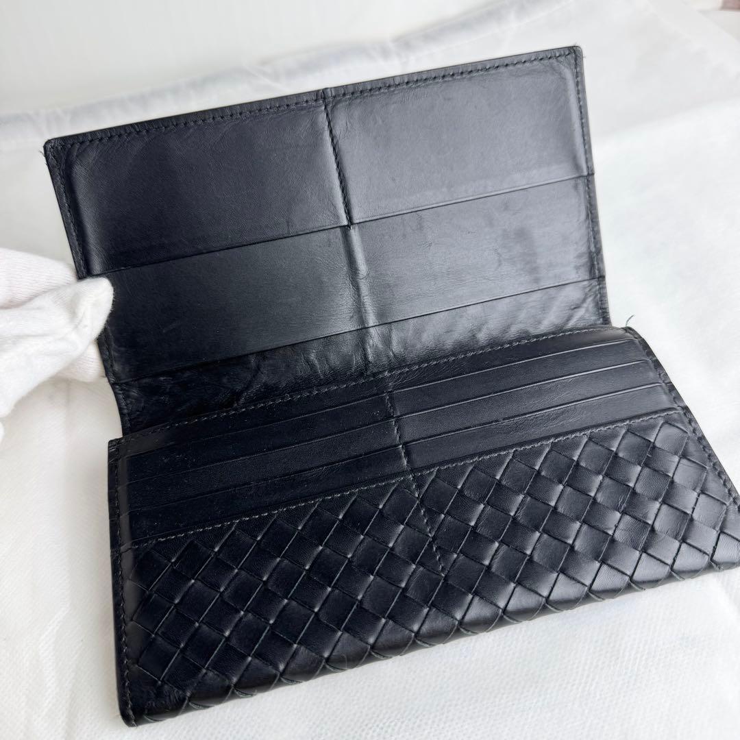 BOTTEGA VENETAボッテガヴェネタ 長財布イントレ ブラック