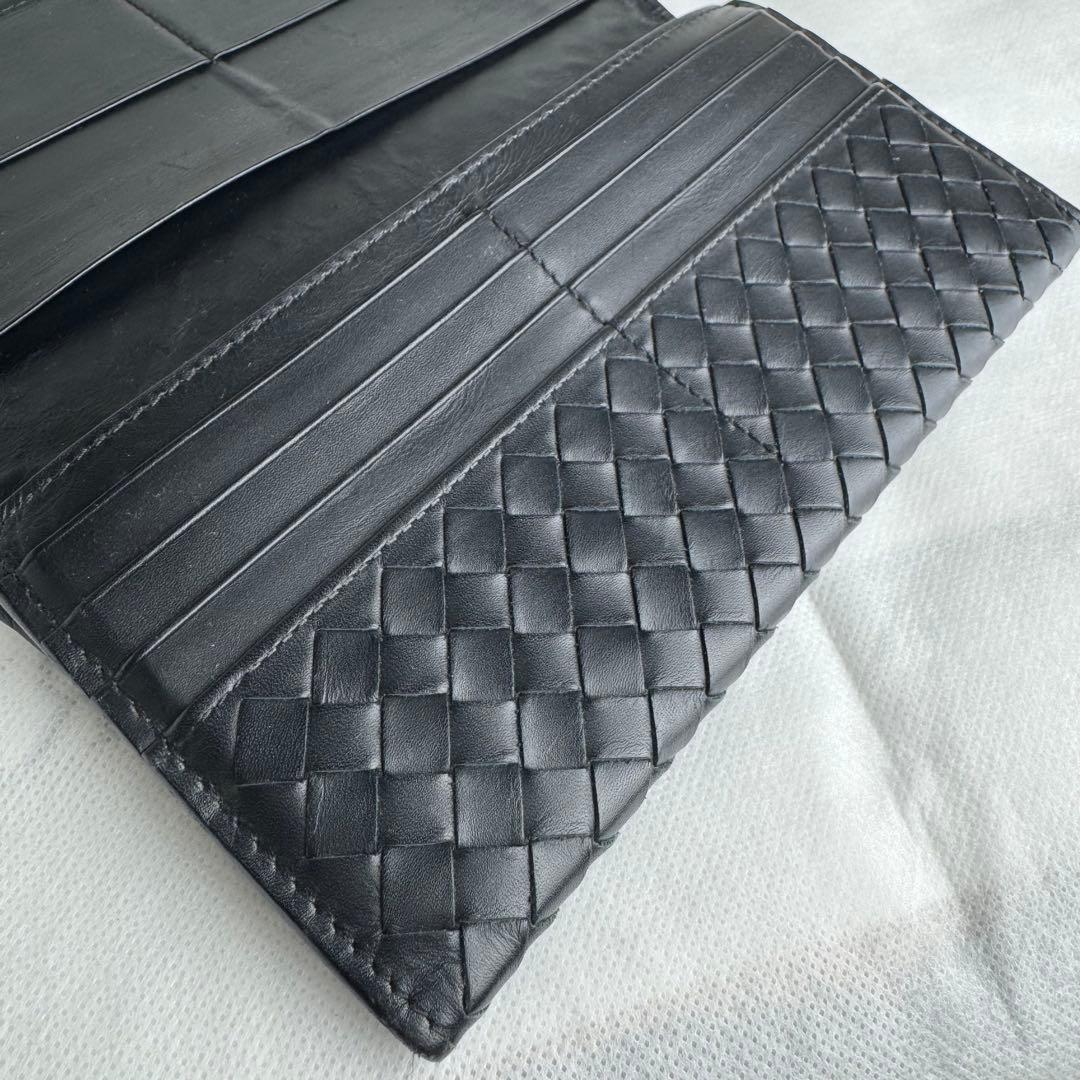 BOTTEGA VENETAボッテガヴェネタ 長財布イントレ ブラック