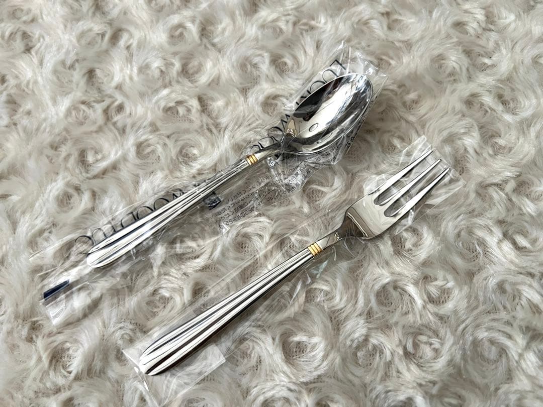 ラッキーウッド カトラリーセット　サントラル（金彩）ディナーセット〈25本〉