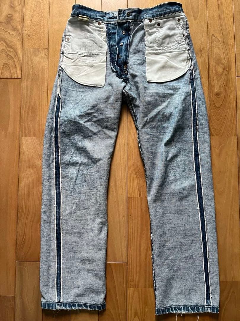 s*a様 【希少】140周年記念LEVI'S701XX BIG E赤耳 片面タブ