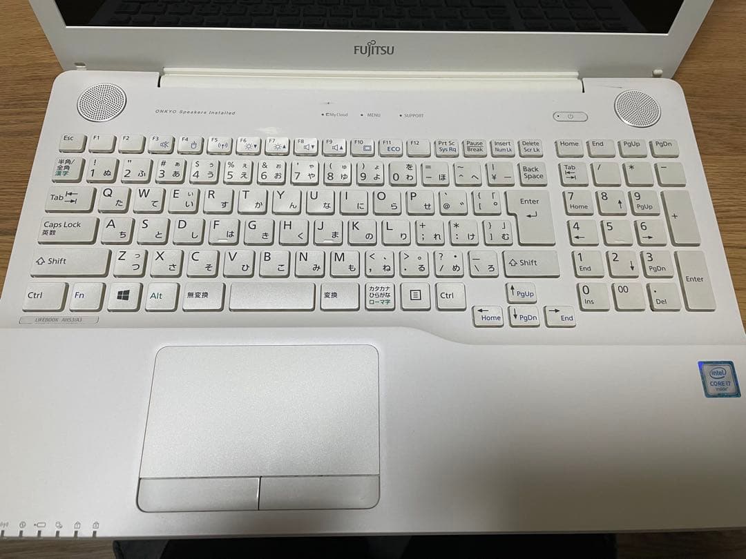 Fujitsu ノートPC ホワイト LIFEBOOK AH53/A3