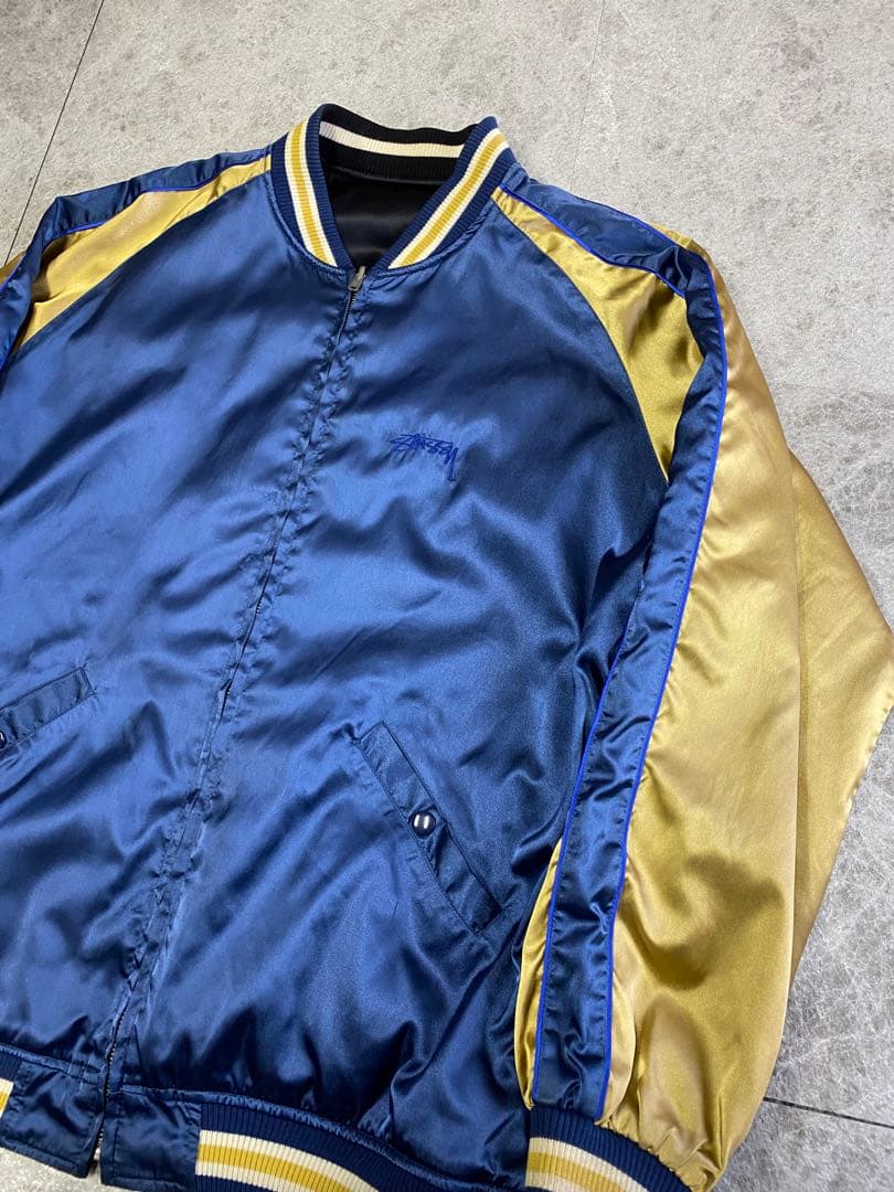 超レア old stussy スカジャン リバーシブル XL