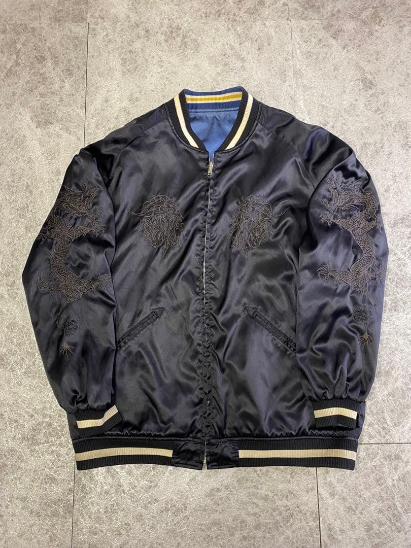 超レア old stussy スカジャン リバーシブル XL