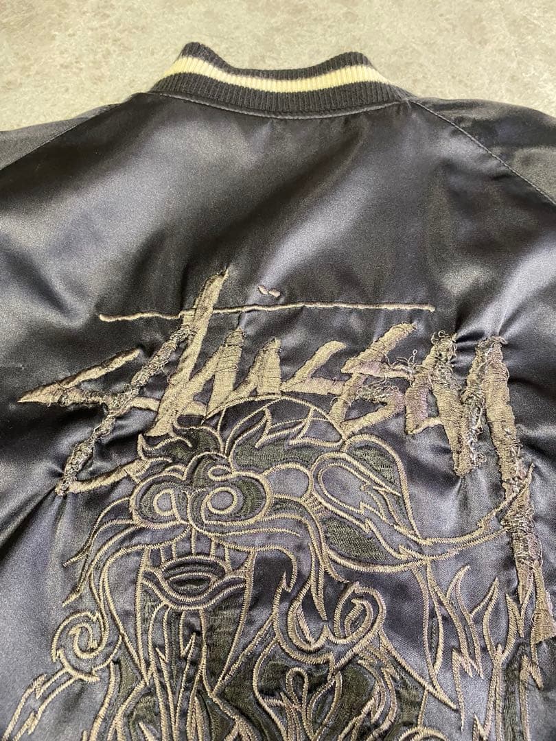 超レア old stussy スカジャン リバーシブル XL