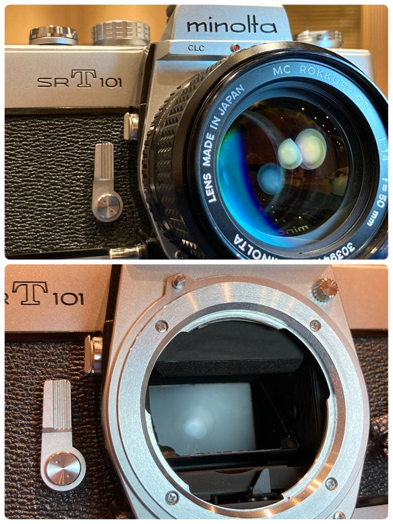 minolta srt101★ロッコールf1.4 ★完動品＊美品＊初期保証付き