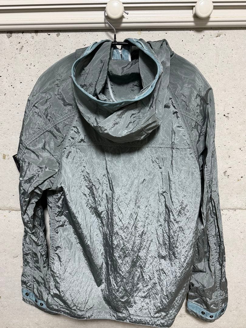 Stone  ナイロンメタルジャケット　水色