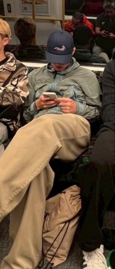 Stone  ナイロンメタルジャケット　水色