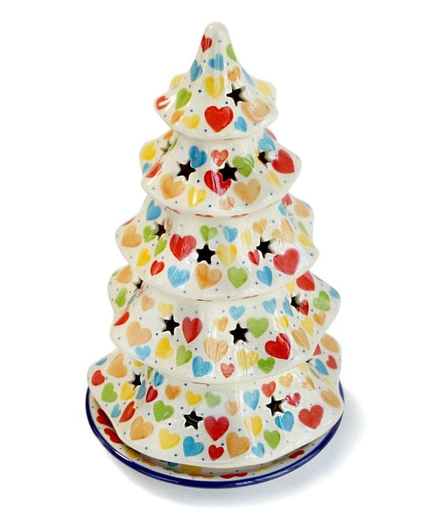 너*ン様 ★クリアランス★ポーリッシュポタリー クリスマスツリー 【カラフルハー