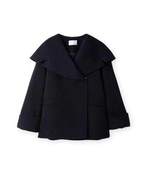 CELFORDセルフォード　ビッグカラーショートコート　ネイビー